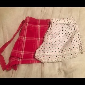 NWOT. Two pair of ladies pajama shorts